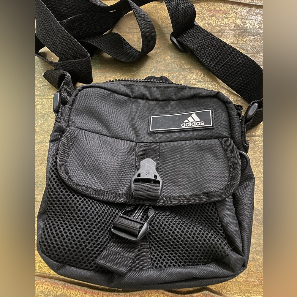 Adidas Black Messenger Bag unisex